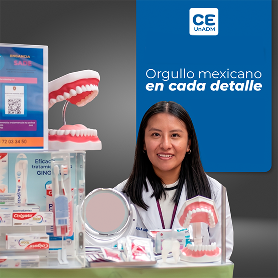 Expositora de productos dentales. Orgullo mexicano en cada detalle.